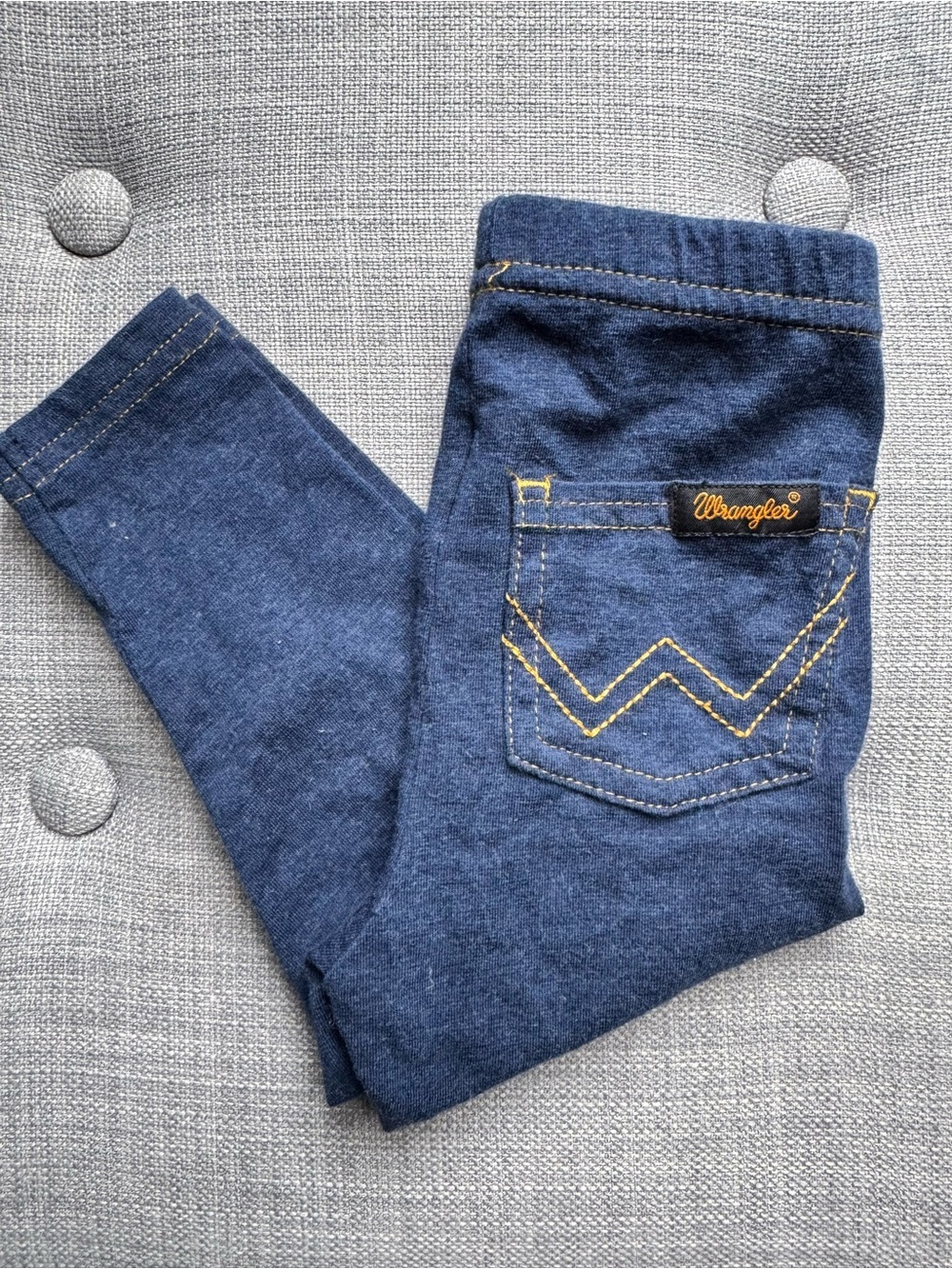 Mini Rodini x Wrangler Baby Leggings Faux Dark Denim Size 4-9 months